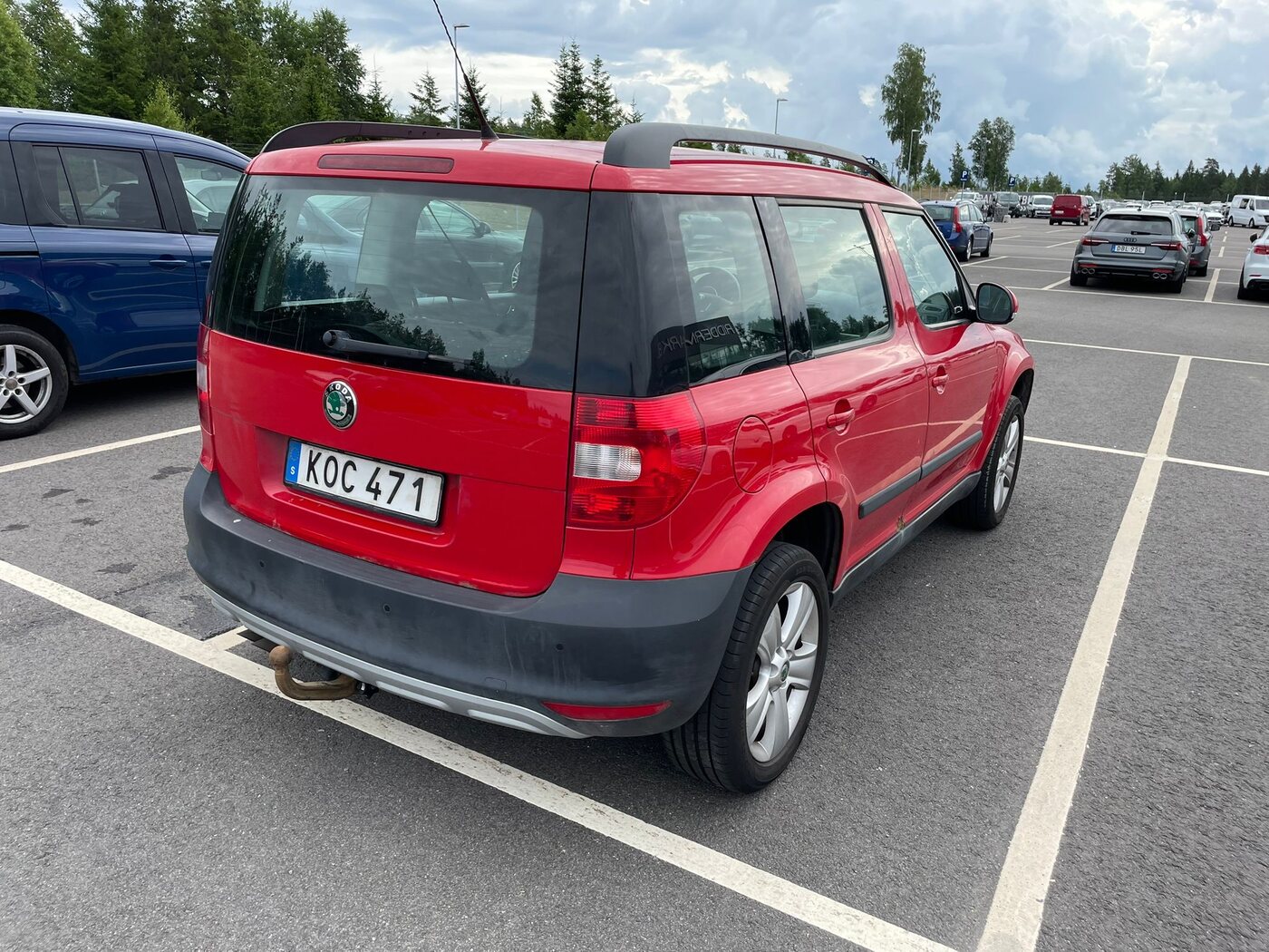 Före polering, Skoda Yeti
